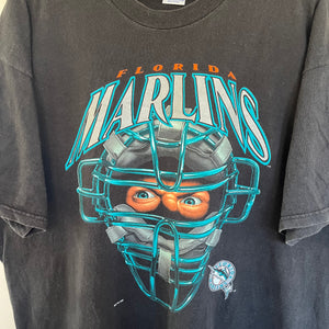 Florida Marlins Catcher Helmet T-Shirt (XL)