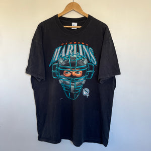 Florida Marlins Catcher Helmet T-Shirt (XL)